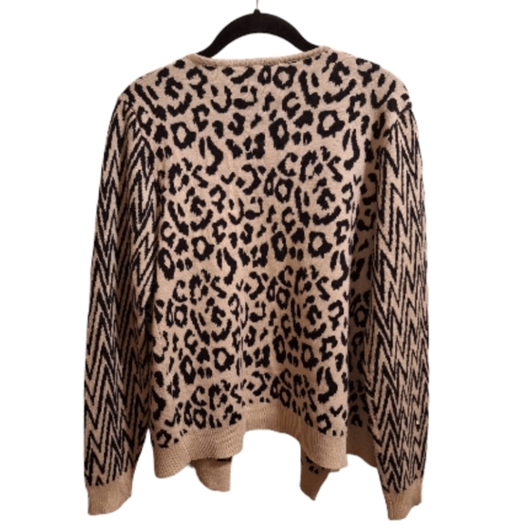 Allie & Rob Multi Print Cardigan Sweater Sz S - Picture 3 of 3